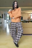 Conrad Batwing Ruffle Cuff Knit Soft Pumpkin
